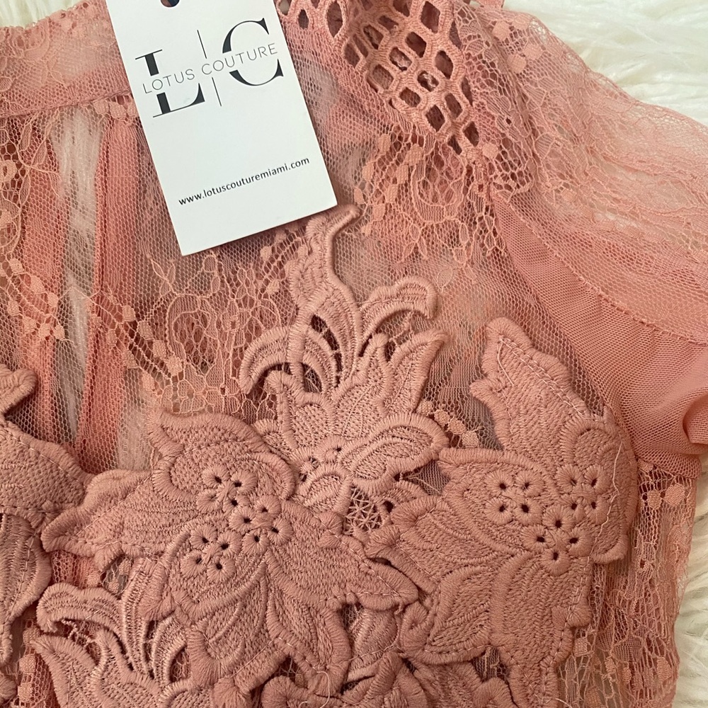 Lotus Couture Miami Appliqué Dress - Picture 4 of 5